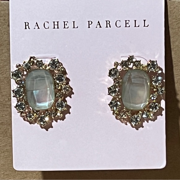 💎 NWT! Rachel Parcell Rhinestone Stud Earrings - Picture 5 of 5
